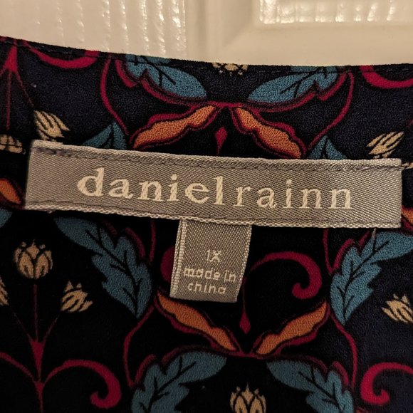 Daniel Rainn dark blue blouse, Women's plus size 1X - Picture 5 of 11